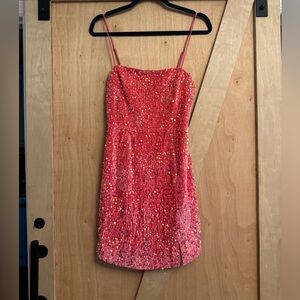 Sequin Pink Dress